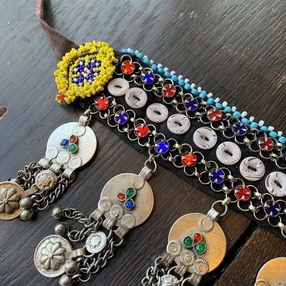 Vintage Afghani belt with pendants and dangles main image 8